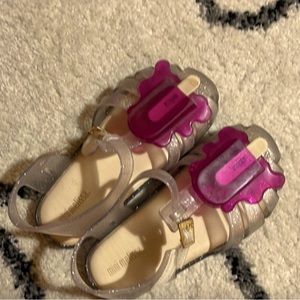 Mini Melissa ice cream sandals, toddler size 10